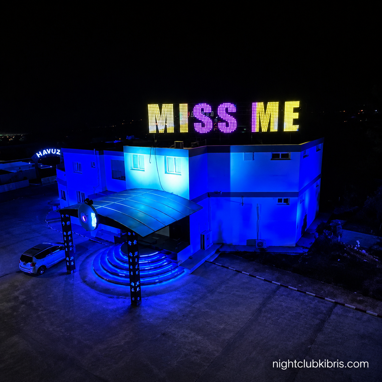 Miss Me Night Club Kıbrıs gece görünümü